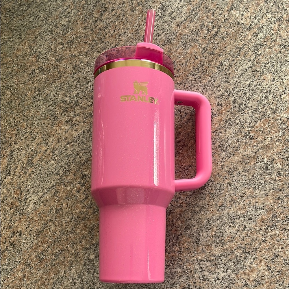 Stanley Glinda Wicked Pink Tumbler with Handle and Straw